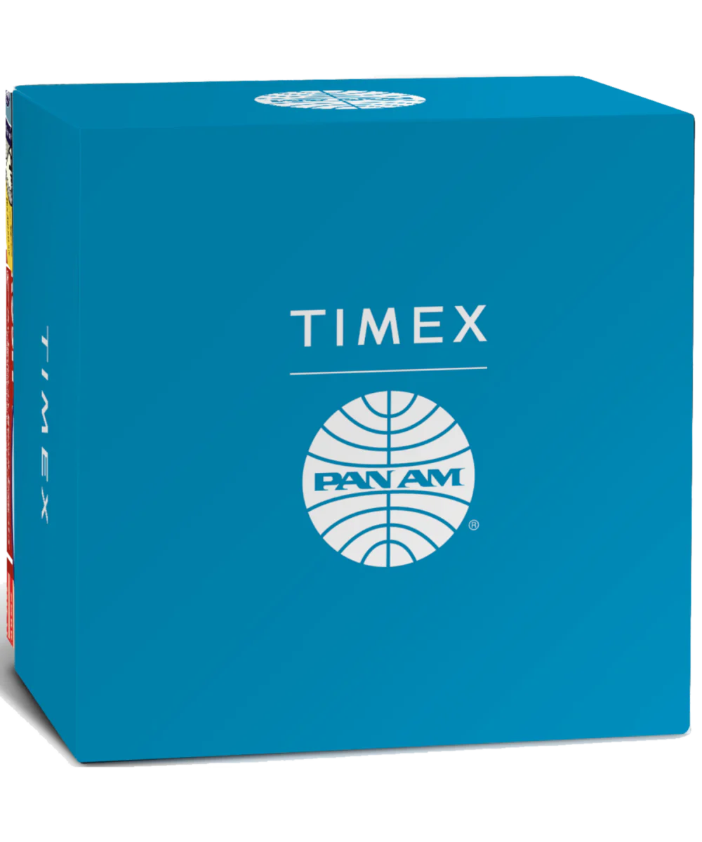 Pan Am x Timex Chronograph 42mm Leather Strap Watch - Image 11