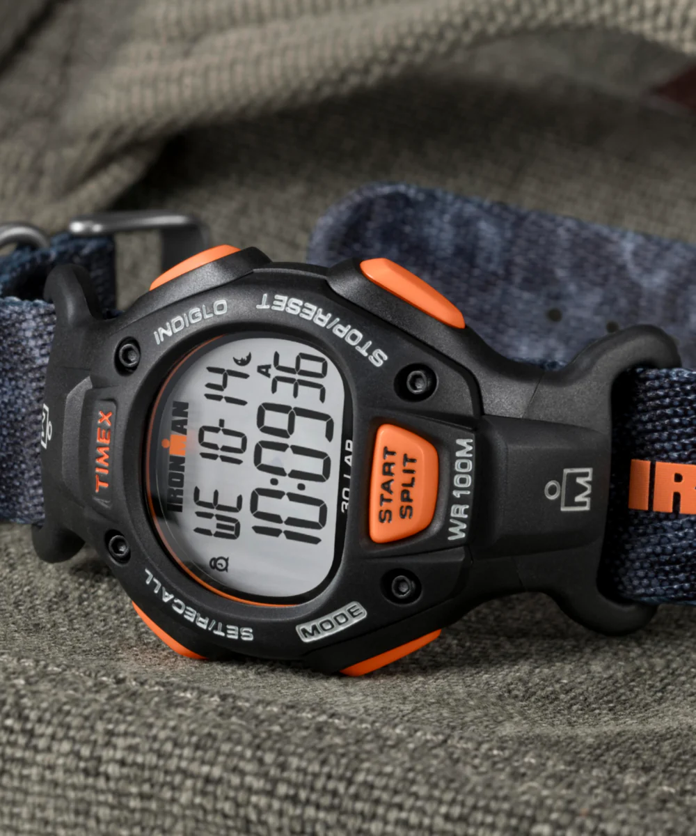 TIMEX® IRONMAN® Classic 30-Lap 38mm Recycled Fabric Strap Watch - Image 6